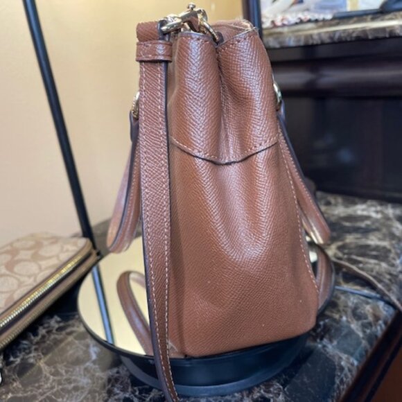 COACH, EUC MINI BROOKE SIGNATURE CARRYALL BAG WITH MATCHING WALLET - Picture 6 of 11